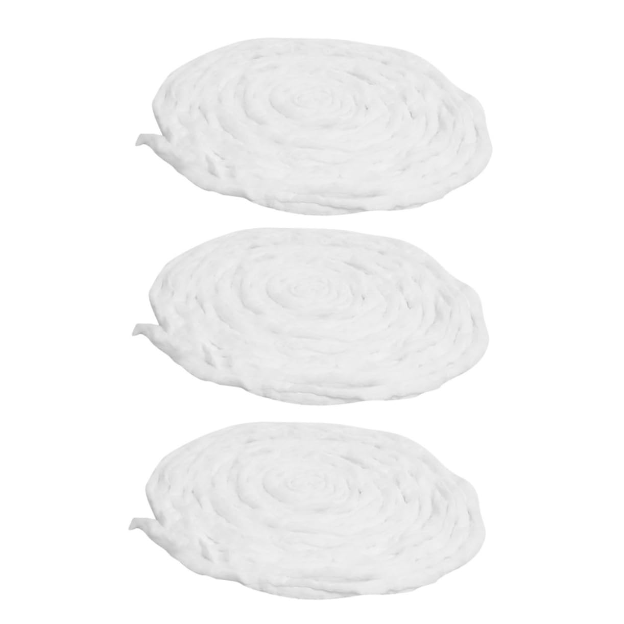 IWOWHERO 3-pack Perm Cotton Strips Cotton Beauty Coils for Hair Perming Dyeing Water Absorbent Gentle on Use