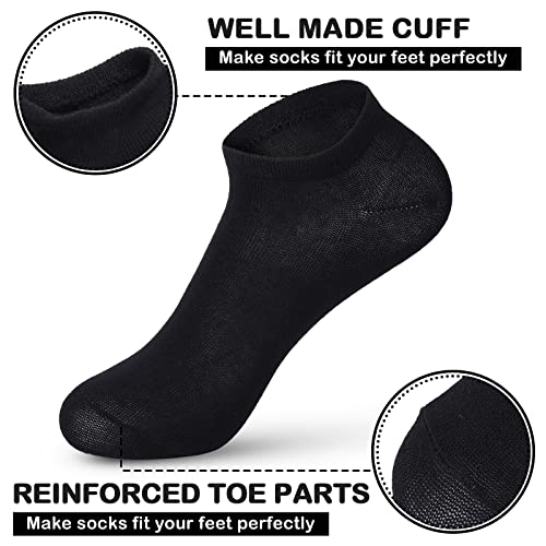 JaGely 100 Pairs Low Cut Ankle Socks Bulk for Women Men Thin Breathable Casual Sock No Show Athletic Sock Unisex Cotton Socks Pack for Summer Homeless Gifts Black, White, Grey3