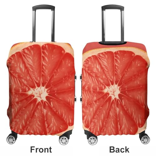 Ripe Grapefruit Slice Travel Luggage Cover Anti-scratch Suitcase Cover Elastic Suitcase Protective Cover Fits 19-32 Inch Luggage M3