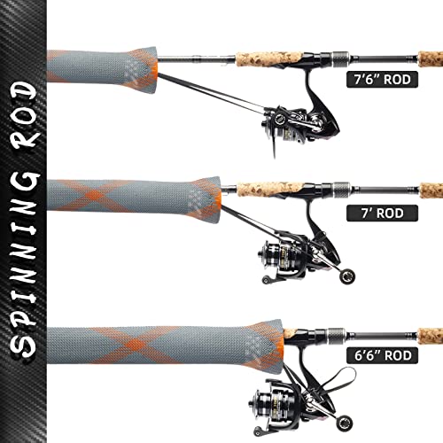 Image of SF Fishing Rod Sock Fishing Rod Sleeve Rod Cover Braided Mesh Rod Protector Pole Gloves Fishing Tools for Spinning Fishing Rod,Casting Rod,Musky Rod, Ice Rod, Fly Rod, Spey Rod