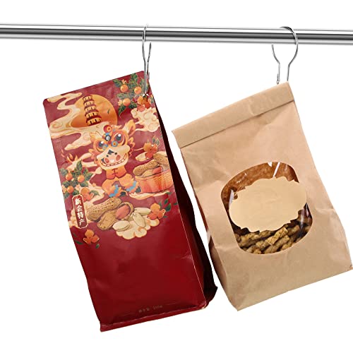 60 Pieces Metal Shower Curtain Hooks Hanging Shower Clips Metal Shower Curtain Rings Practical Reusable Shower Curtain Hangers For Bathroom Bedroom Kitchen Home Curtain Applications (Silver) #TOP6