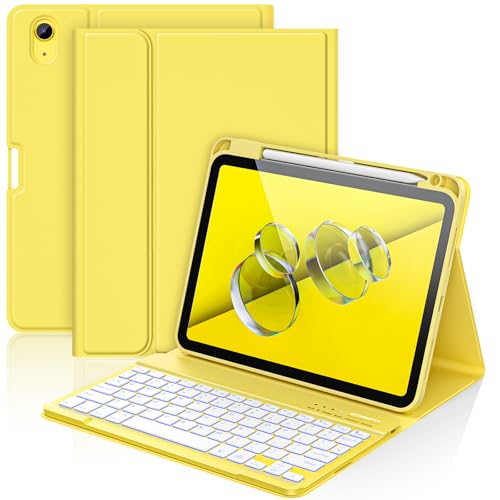 Clavier iPad 11e génération pour le bureau étui folio 11 pouces rétroéclairé aMZCaSE nomade
