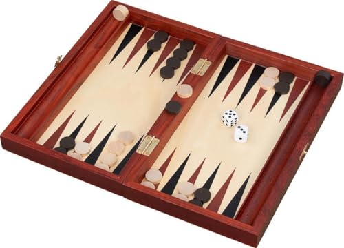 Jeu de Backgammon Goki 56322 en bois multicolore pour toute la famille