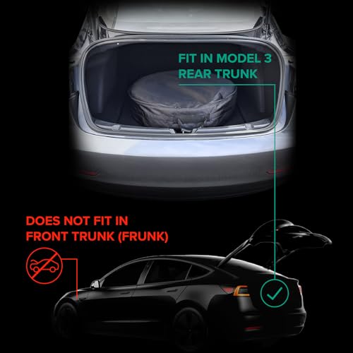 StanceMagic Complete Spare Wheel and Tire - Compatible with 2017+ Tesla Model 3 Long Range & RWD Trims - Includes 18x4 Rim, 125/80R18 Tire, Scissor Jack, Tire Iron, Sockets, Carrying Bag