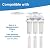 APPLIED MEMBRANES Reverse Osmosis Filter Replacement Set, 50 GPD Pre and Post Filter, Complete RO Filter Set, For 5-Stage Reverse Osmosis, Undersink Water Filtration Systems, Set of 4