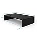 immagine 4BONTEC Supporto per Monitor in Legno, Supporto per Monitor da Scrivania con Supporto per Smartphone e Gestione dei Cavi, Supporto Ergonomico per Laptop, Computer, Notebook, iMac, W420 x D235 x H104mm