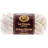 Lion Brand Yarn 923-301 Ice Cream Sprinkles Yarn, Berry Burst