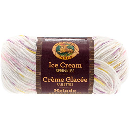 Lion Brand Yarn 923-301 Ice Cream Yarn, One Size, Berry Burst