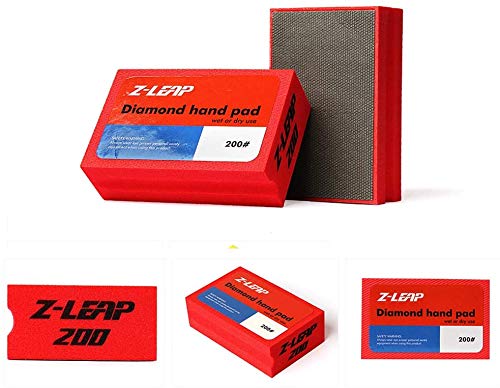 Miniatura 2 de Almohadillas de pulido a mano de diamante Grit 200 para granito mármol hormigón bloque de lijado de vidrio