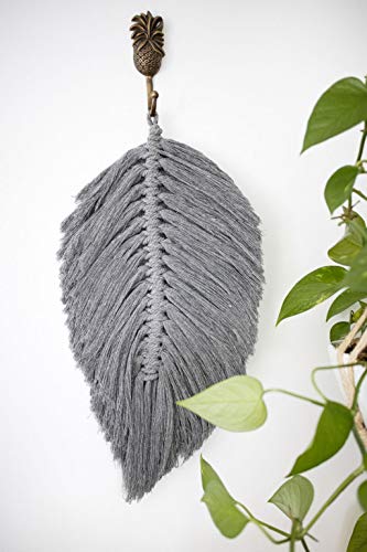 Macrame Feather Wall Hanging - Boho Wall Decor Modern Macrame Décor | Large