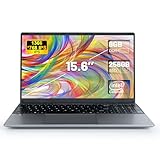 Anna Bella 15.6“ Laptop Computer, 8GB RAM, 256GB ROM, Intel Celeron N5095 Quad Core Processor, 5000mWh Battery, 1366 * 768 IPS Display, WiFi, Bluetooth, Type-C, Mini-HDMI, Gray, AB-‎C-S156-1027