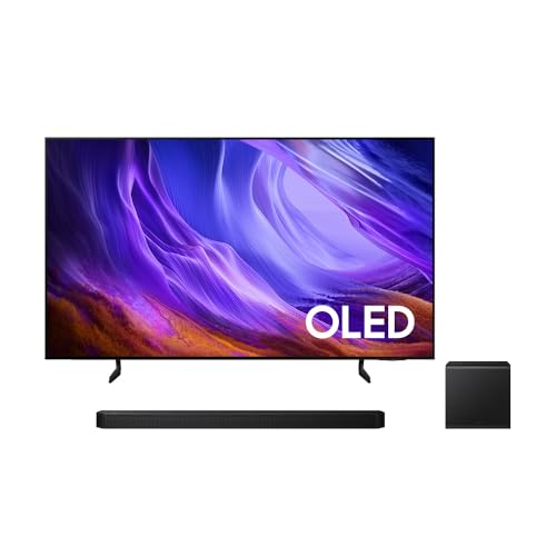 SAMSUNG 48 Inch OLED S85H 4k Smart TV + SAMSUNG HW Q800H/ZC 5.1.2 Channel Atmos Soundbar