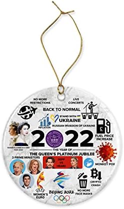 2022 Christmas Ornament - 2022 Christmas Decoration - 2022 Keepsake Bauble - Xmas Tree - Jubilee - 2022 Events and Happenings, MDF