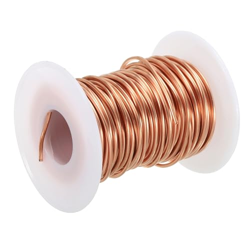Alambre de cobre puro al 99.96% para bonsái maleable y duradero PATIKIL de 1.6 mm