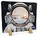NASA Themed Astronaut Mirror for Toddlers & Kids – Montessori-Inspired Wooden Toy & Space Toy | Kids Room Decor | Shatterproof Mirror for STEM & Early Development | Boys and Girls Gift Ages 1-10