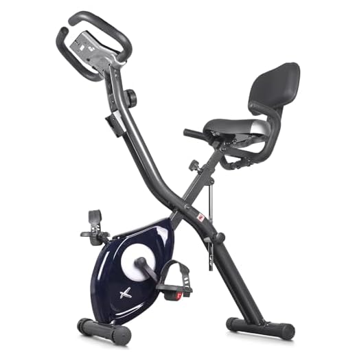 leikefitness LEIKE X Bike Ultra-Quiet Folding Exercise Bike, Magnetic Upright Bicycle with Heart Rate,LCD Monitor and easy to assemble (BLUE)