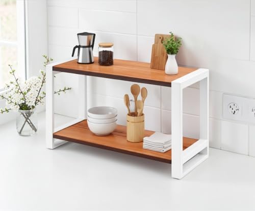 Image of counter top Spice Rack Organizer 3 piece Pack, Spice Seasoning Rack Shelf Holder Organizer Storage for Kitchen Cabinet Pantry (Modern) (kitchen counter) (large)
