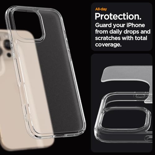 Spigen for iPhone 16 Pro Case, Ultra Hybrid [No Magnet Ring][Anti-Yellowing] - Frost Clear - Thumbnail 7