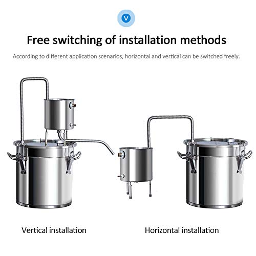 12L Moonshine Home Water Distiller Family Brewing Machine Distillation Brandy Whiskey Extraction hydrolate