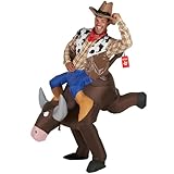 Morph Inflatable Bull Costume Adult, Bull Costume for Adults, Inflatable Rider Costumes, Blow Up Costumes for Adults