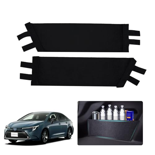 Frencstr Rear Trunk Organizer Side Divider Sticker fit for 2020-2024 Toyota Corolla Sedan Trunk Side Storage Baffle Partition Board for Toyota Corolla Accessories 2PCS