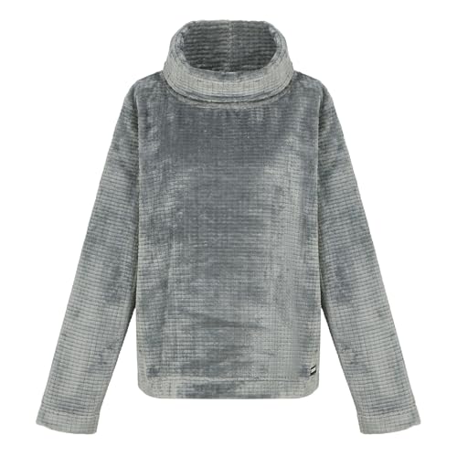 Image of Regatta Womens Bardou II Velour Cowl Neck Sweatshirt Pullover, Soft Touch Fleece - Perfect for Outdoors, Walking, Camping & Hiking Grey
