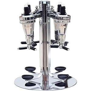 Gedraaide Mounted 4-station Liquor Wine Dispenser, Machine Bar Butler Drinken Pourer Bar van het huis Hulpmiddelen for…