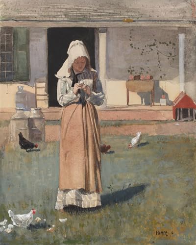 Toile Winslow Homer le Poulet Malade Grand Tableau 60x90 pour Habiller un Mur Vide avec Élégance