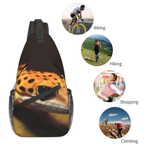 Bolso cruzado para hombre tipo bandolera estilo leopardo miniatura 6