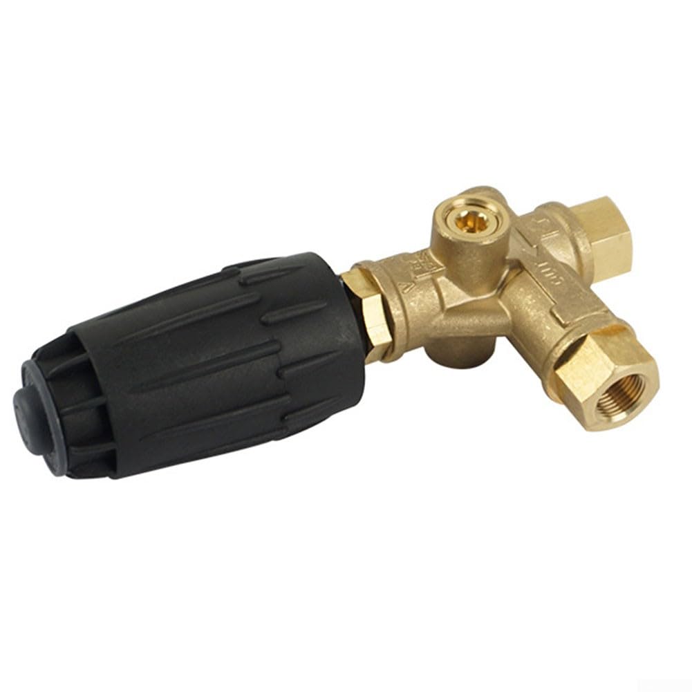 SPORTARC Válvula reguladora de lavado a presión VRT3 Válvula de descargador de lavadora a presión Bypass 3/8 pulgadas 18,5 x 8 cm