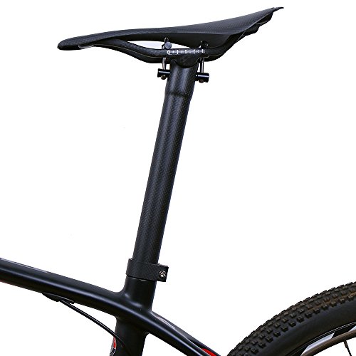 YHESEN T800 全炭素繊維超軽量 3k つや消し 自転車シートポ