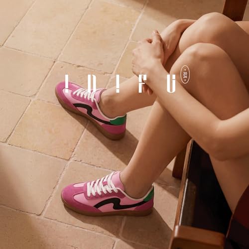 Image of IDIFU Womens Fashion Sneakers Comfortable Cute Casual Tennis Shoes