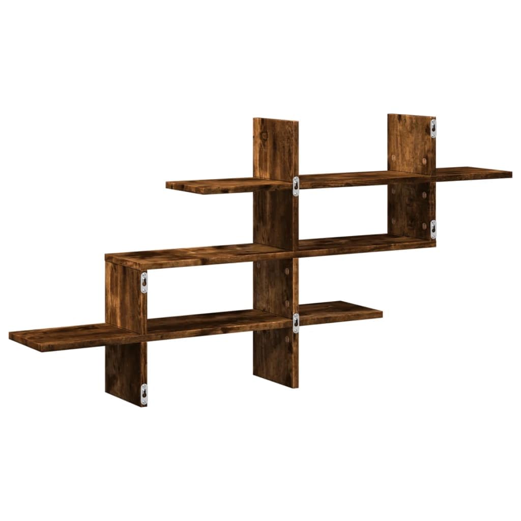 Mensola sospesa da parete, in legno di incenso, 124,5 x 18 x 60,5 cm, per libri e immagini, salvaspazio con robusta mensola, ideale per soggiorno e studio