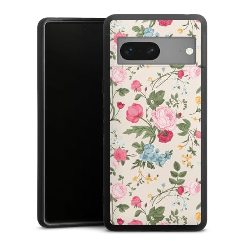Coque Google Pixel 7 silicone souple anti-choc etui fleurs pour éviter les rayures