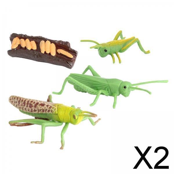 未使用品The GRASSHOPPERと II 2個セット Club Bollywood® 2xPVCNature Grasshopper Growth Figures Kids Child