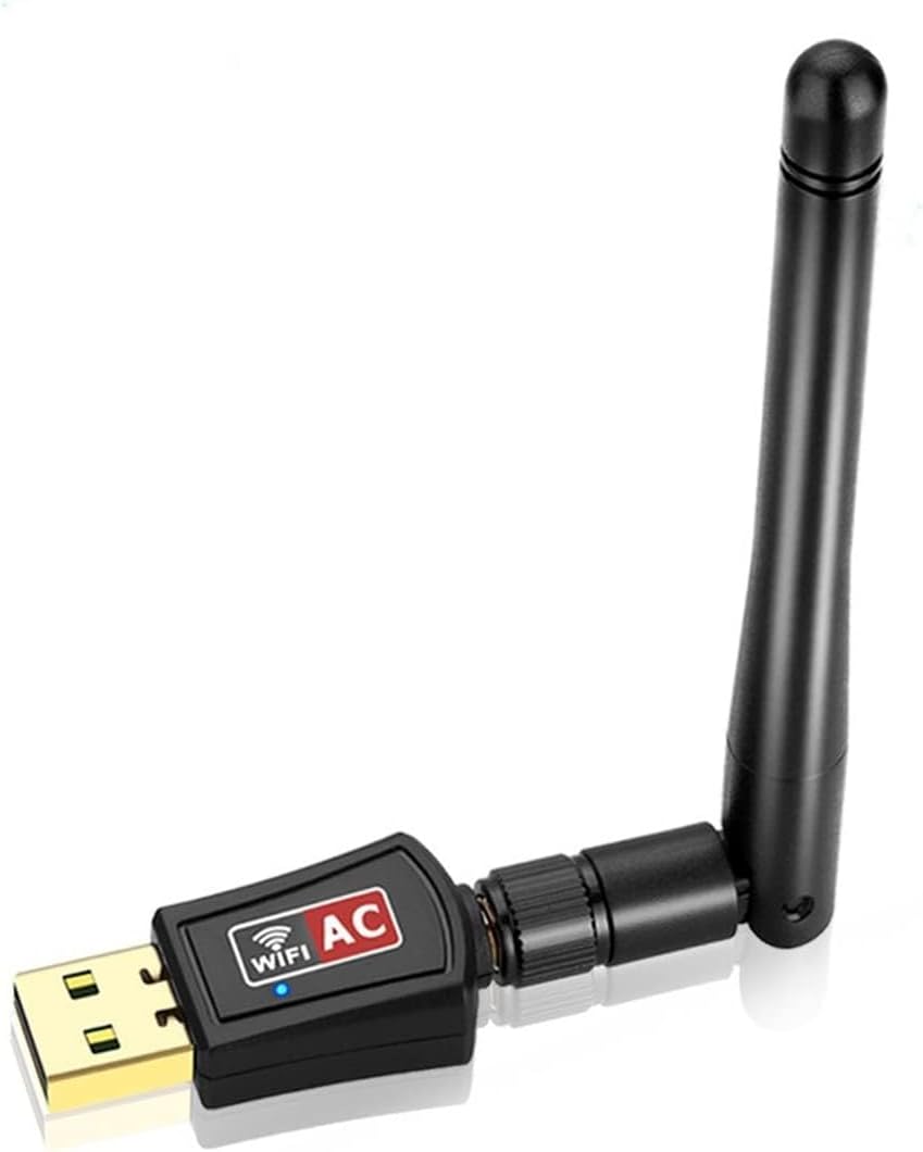 KASTWAVE USB Wifi Dongle for PC High Speed 600Mbps USB Wifi Adapter Dual Band 2.4/5.8GHz USB Wifi Computer Internet Adapter for Mac/PC/Desktop/Laptop/Tablet, Supports Windows 11/10/8/7/Vista/XP/2000