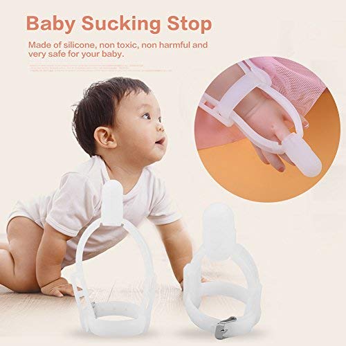 Baby Stop Thumb Sucking Non-Toxic Silicone Kids Finger Guard Stop Thumb Forefinger Sucking