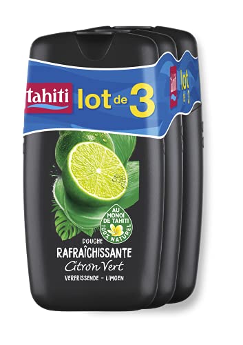 Lot de 3 gels douche Tahiti Monoî Citron vert - 250ml