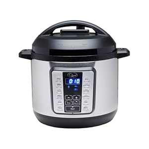 Quest 63009 Pressure Cooker Electric 6L / 12-in-1 Multi-Function Cooker/Stainless Steel Housing / 1000W / Slow Cook, Steam, Roast, Keep Warm & More/Recipe Book Included