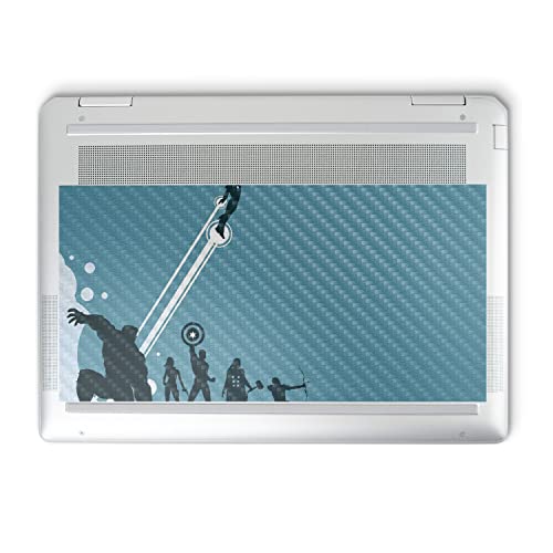 Image of MightySkins Carbon Fiber Skin Compatible with HP Spectre x360 14 inch (2022) Full Wrap Kit - Super Squad | Protective, Durable Textured Carbon Fiber Finish | Easy to Apply | Made in The USA