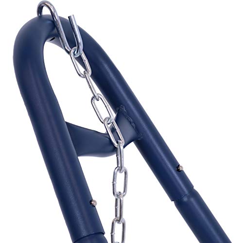 Sunnydaze Universal Heavy-Duty Steel Hammock Stand - 550-Pound Capacity - Fits Hammocks 9 To 14 Feet Long - Blue #TOP4