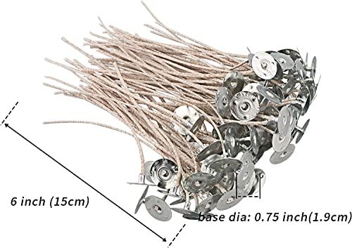 100Pcs Cd 24 Wicks For Soy Candles,6.0Inch Cotton & Paper Candle Wicks,Pre-Waxed And Tabbed Cd Wicks For Soy Candles Making. #TOP1