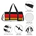 German flag Large Capacity Travel Bag - Durable Sports Duffel Bag for Hiking, Vacation, Fitness and Business