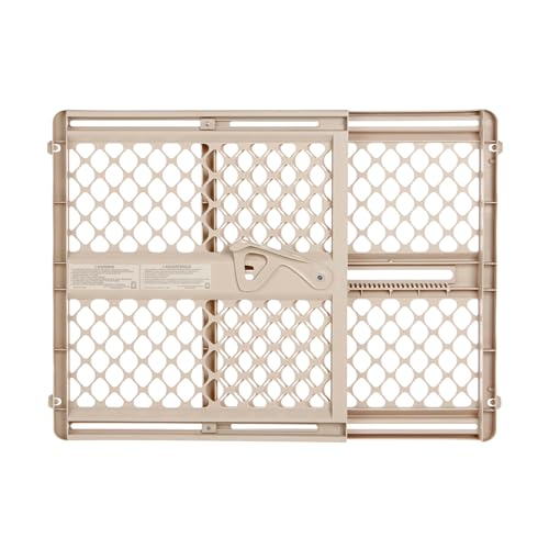 Toddleroo by North States - Supergate Ergo Baby Gate: Plastic Baby Gate for Stairs & Doorways - Adjustable Indoor Safety Gate - Made in USA - 26 to 42 Inches Wide - 26 Inches Tall - Sand