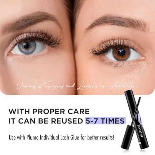 Image of Natural Lash Clusters Wispy Cluster Lashes DIY Eyelash Extensions Mega Volume Reusable Individual Lashes Cluster Natural Look (84pcs, C-10-16mix)