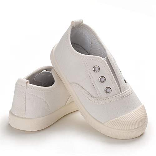 E-FAK Toddler Shoes Boys Girls Canvas Sneaker Slip-On Kids Shoes Light Weight Fashion Casual Running Shoes(Toddle/Little Kids/Baby)4