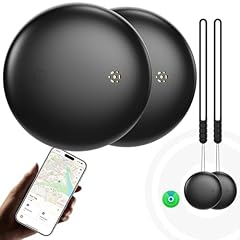 Smart Air Tracker Tag 2 Pezzi - Localizzatore GPS compatibile con"Apple Dov'è" (Solo iOS), Localizzatori Bluetooth Trova Chiavi, per Valigia/Gatti/Borsa/Bambini/Cani, Batteria Sostituibile