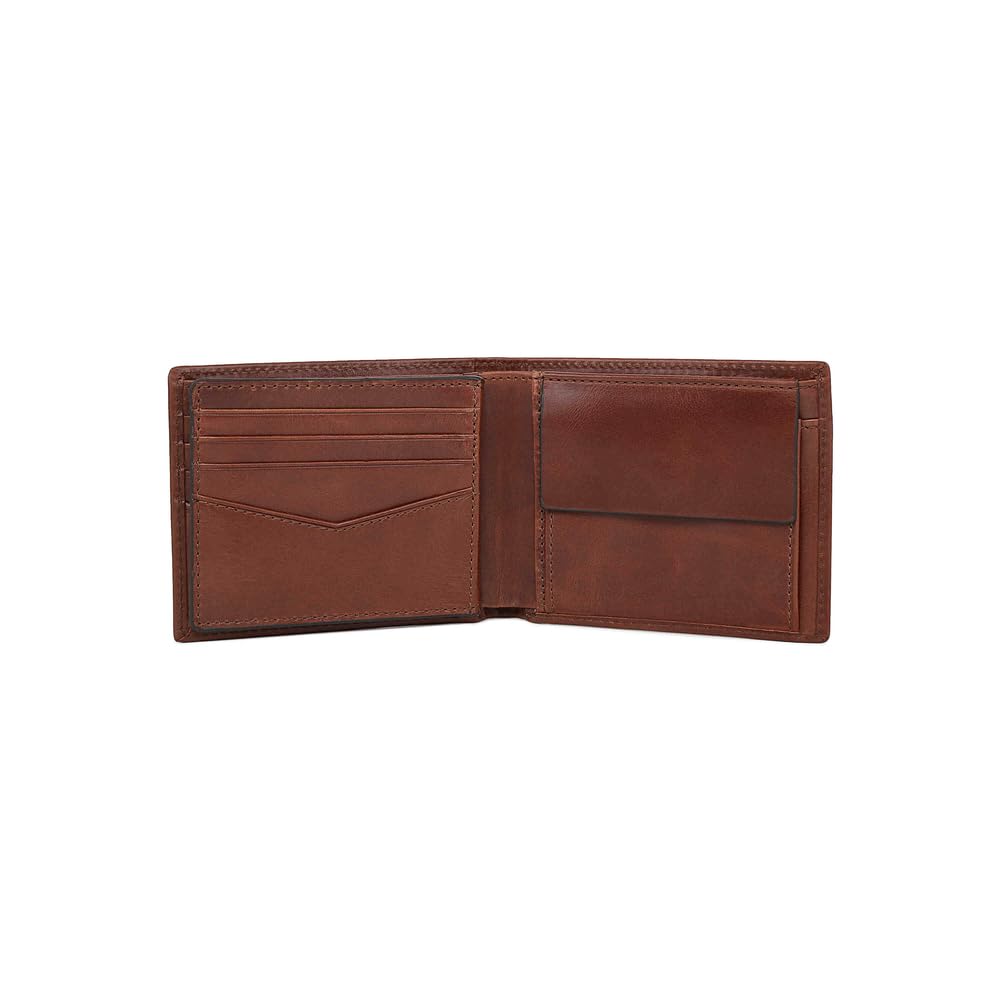 Fossil Herren Ryan Leather Bifold Geldbörse 11,43 cm L x 2,54 cm B x 9,525 cm H