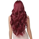 1. Die rote Würfelperücke ist perfekt für Frauen, die eine auffällige Echthaarperücke suchen!
