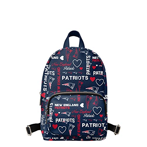 FOCO New England Patriots NFL Logo Love Mini Backpack